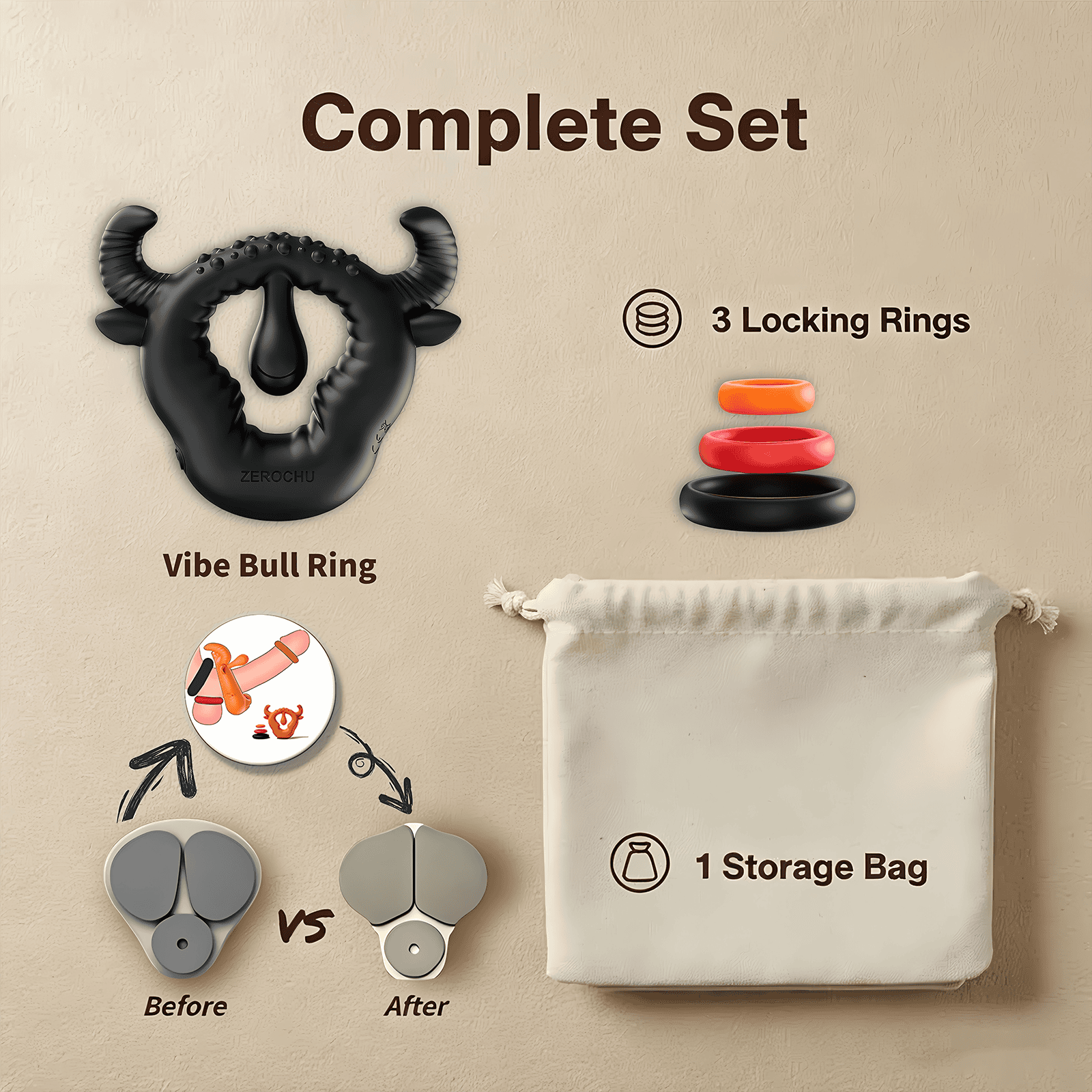 ZEROCHU red vibe bull ring