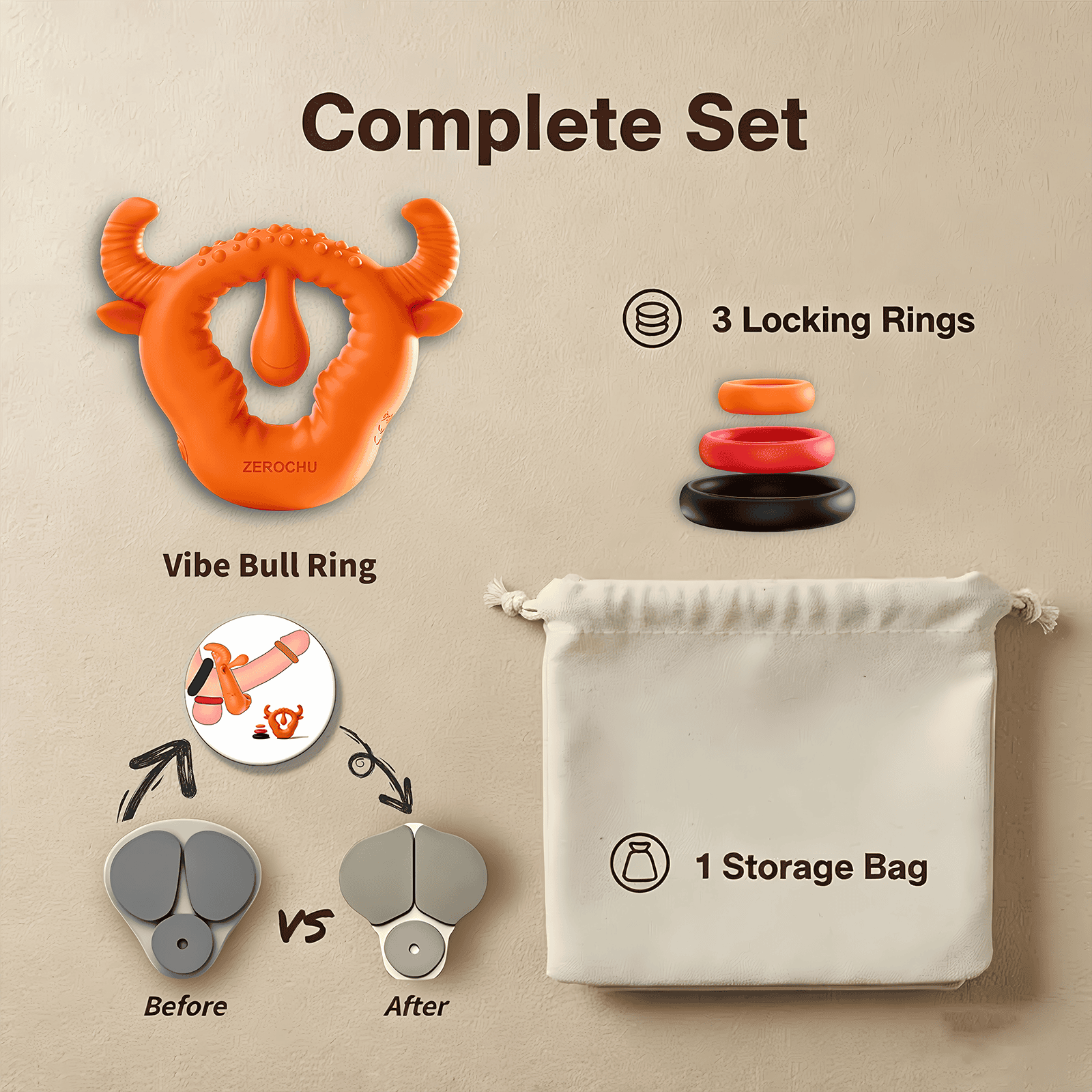 ZEROCHU red vibe bull ring
